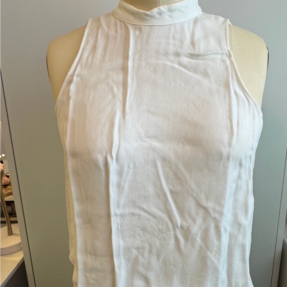 White Sleeveless Top